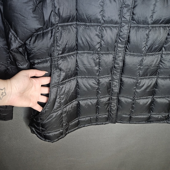 Woolrich Womens Plus 2XL Goose Down Filled Puffer Coat Jacket Black Quilted - Picture 4 of 16